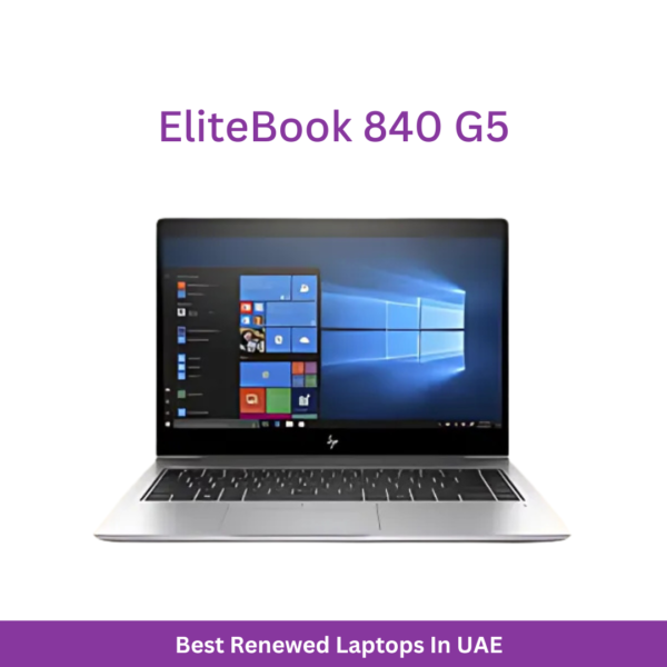 Renewed - EliteBook 840 G5 Laptop With 14 Inch HD Display,7th Generation Core i5 7200U Processor/16GB DDR4 RAM/512GB SSD/Windows 10 Pro English Silver