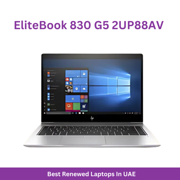 Renewed - EliteBook 830 G5 2UP88AV Laptop With 13.3-Inch Display,Core i5 Processor/8GB RAM/512GB SSD/Intel HD Graphics 620 English Silver