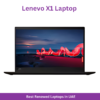 Renewed - X1 Laptop With 14-Inch FHD Display,Core i5 5300U Processor/8GB RAM/256GB SSD/Intel HD Graphics English Black