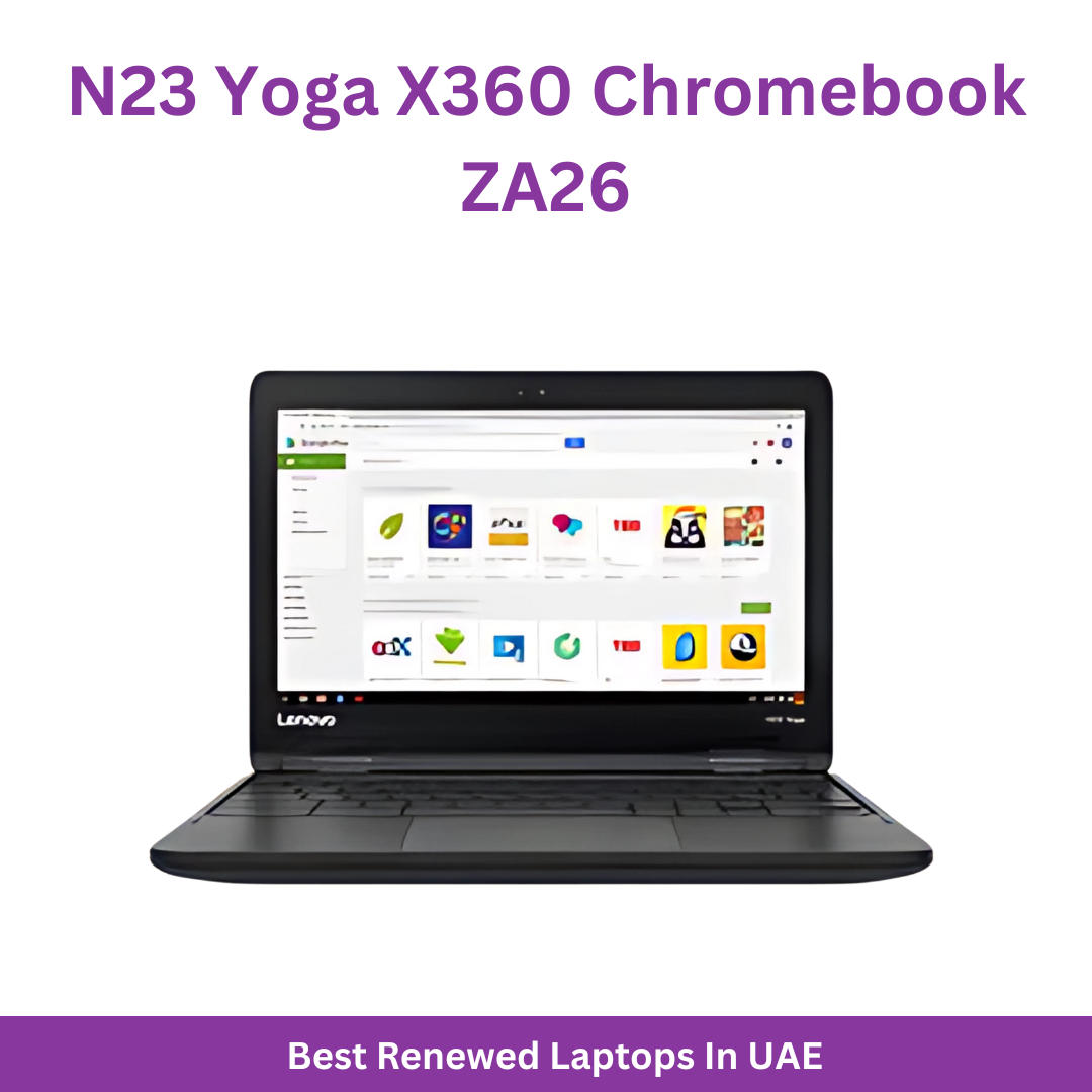 Renewed - N23 Yoga X360 Chromebook ZA26 Laptop With 11.6-Inch Display,MediaTek MT8173C Processor/4 GB RAM/32 GB Emmc/PowerVR GX6250 Graphics English Black